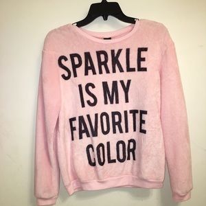 Pink Fuzzy Sweatshirt